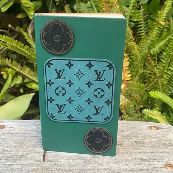 New Handmade Laser Engraved Teal Blue/Green Notebook/Daily Planner - Picture 8 of 8